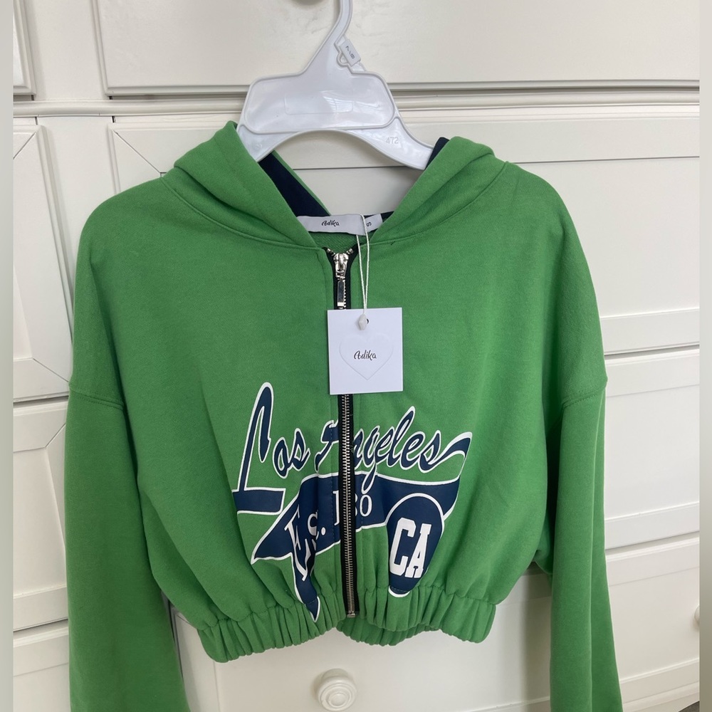 Los Angeles Cropped zip up